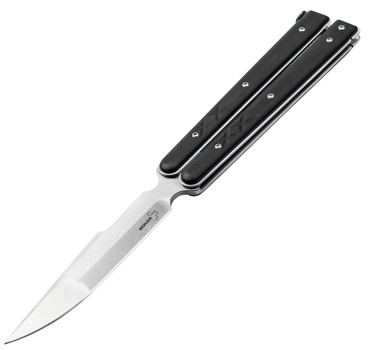 Boker Plus Large Tactical Butterfly Knife-Blk G10 ( 4.21" D2) 06EX229 3 Boker Plus Large Tactical Butterfly Knife-Blk G10 ( 4.21" D2) 06EX229