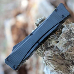 Boker Plus Falcon 2.0 OTF Automatic Blk Alum (3.4" D2 Satin Recurve) 06EX245 -Knife Sale Store 06EX245.2 60031.1645549452