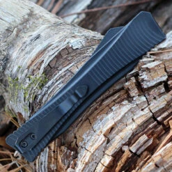 Boker Plus Falcon 2.0 OTF Automatic Blk Alum (3.4" D2 Satin Recurve) 06EX245 -Knife Sale Store 06EX245.3 61384.1645549452