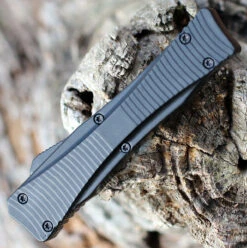 Boker Plus MINI Eagle 2.0 OTF Automatic Blk Alum (2.8" D2 Satin Recurve) 06BO246 -Knife Sale Store 06EX246.2 06593.1645558515