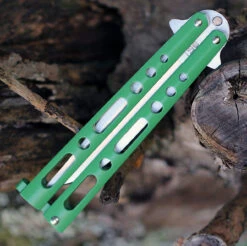 Bear & Son Butterfly Knife - Green (4" Satin Clip Point) 117GR 7 Bear & Son Butterfly Knife - Green (4" Satin Clip Point) 117GR -Knife Sale Store 117GR.2 15992.1594913344