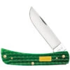 Case Sodbuster Jr. 15766 John Deere Bright Green Jig Bone Handle (6137 SS) -Knife Sale Store 15766 59123.1583783681