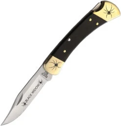 Buck 110 Black Widow- Ebony Wood (3.75" 420HC) YH403