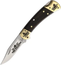 Buck 112 Kraken Ebony Wood (3.00" Satin 420) YH394
