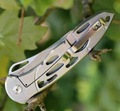 Artisan Dragonfly ATZ1801PSW, 3.94" D2 Plain Blade, Stonewash 2cr13 SS Handle -Knife Sale Store 1801psw.2 38071.1566586078