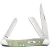 Case Medium Stockman 18662 Mint Green Jig Bone Handle W/Slanted Bolster (6318 SS) -Knife Sale Store 18662 05620.1595357905