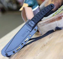 CRKT Nishi 2290, 4.42" 8Cr13MoV Titanium Nitride Plain Blade, Nylon Cord Wrap Handle -Knife Sale Store 2290. 12464.1594671791