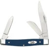 Case Medium Stockman 23614 Smooth Navy Blue Synthetic Handle (4344 SS) -Knife Sale Store 23614 45637.1619554548