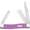 Case Medium Stockman 39162 Lilac Ichthus Synthetic Handle (4344 SS) -Knife Sale Store 39162 76002.1616513009