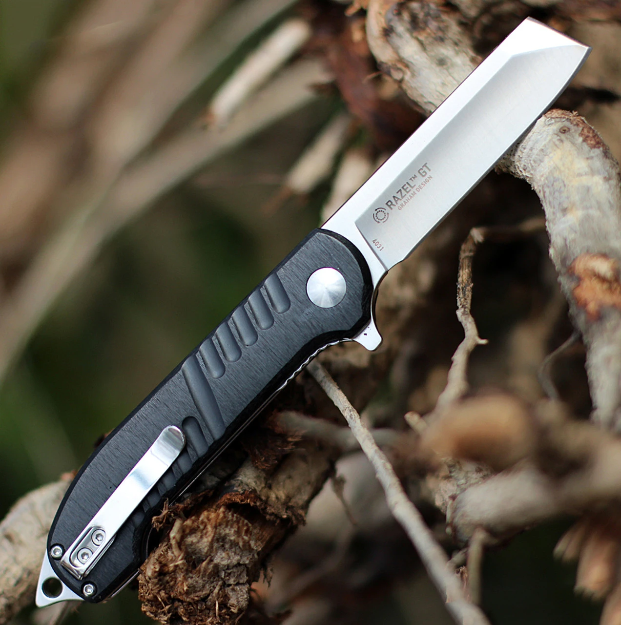 CRKT 4031 Razel GT Assisted Opening, 3.02" 8Cr13MoV Satin Plain Blade, Aluminum Handle 4 CRKT 4031 Razel GT Assisted Opening, 3.02" 8Cr13MoV Satin Plain Blade, Aluminum Handle - Image 2