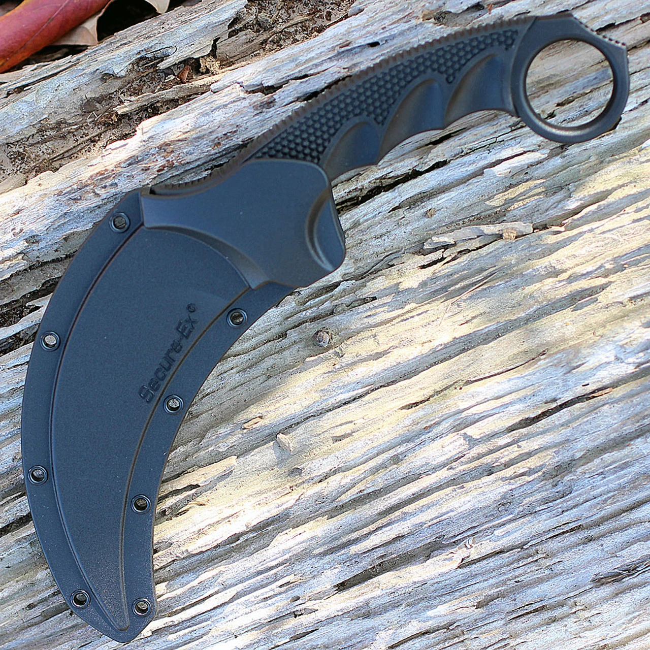Cold Steel 49KST Steel Tiger Karambit, 4.75" AUS 8 Plain Blade, Black Griv-Ex Handle 5 Cold Steel 49KST Steel Tiger Karambit, 4.75" AUS 8 Plain Blade, Black Griv-Ex Handle - Image 3