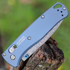 Benchmade Bugout Limited Blue Ti (3.24" Damasteel) 535-2204 -Knife Sale Store 535 2204.4 99364.1663614239