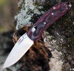 Doug Ritter Mini-RSK® MK1-G2 Knifeworks Exclusive - G-Mascus® Red G-10/Stonewashed