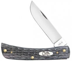 Case Sod Buster Jr. 58412 Pocket Worn Gray Bone Handle CV (6137 CV)
