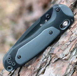 Benchmade Mini Boost A/O - Blk/Gry Grivory (3.1" CPM-S30V) 595BK -Knife Sale Store 595bk.2 39775.1660056474