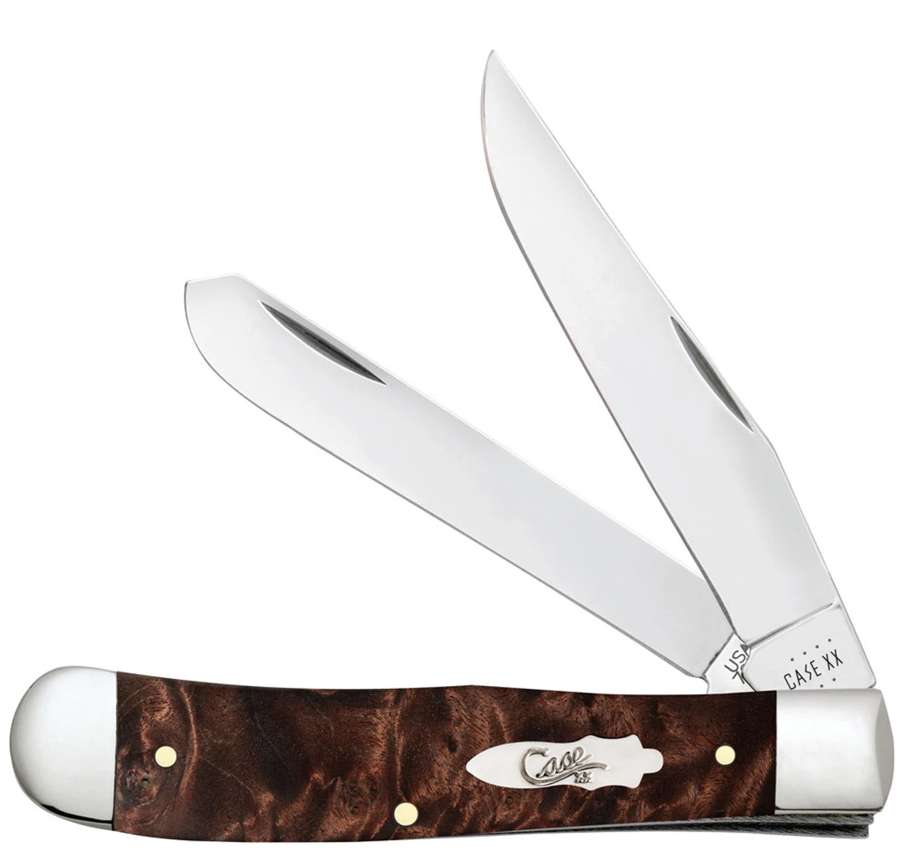Case Trapper 64060 - Smooth Brown Maple Burl Wood (7254 SS) 3 Case Trapper 64060 - Smooth Brown Maple Burl Wood (7254 SS)