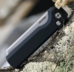 Arcform Slimfoot Automatic - Blk Alum (3.1" 154CM SW Sheepsfoot) ARC-059 -Knife Sale Store AF34853.3 93027.1646158315