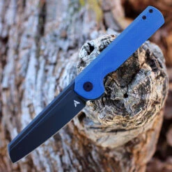 Arcform Darcform Slimfoot Folding - Blk Ti / Blue G-10 (3.5" M390 Blk) ARC-120