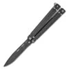 Bear OPS Bear Song II Butterfly Knife B-200-B4-B, 4.50" 1095 Carbon Black Powder Coated Clip Point Blade, Black G-10 Handle -Knife Sale Store BCB200B4B 1 22306.1620937918