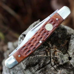 Boker Tree Brand 110726 Stockman, Brown Jigged Bone Handle -Knife Sale Store BO110726.4 54669.1646753325