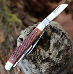 Boker Tree Brand 110726 Stockman, Brown Jigged Bone Handle -Knife Sale Store BO110726 89713.1646753325