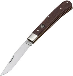 Boker Trapper Uno 112565, 3.07" 440C Steel, Desert Ironwood Handle