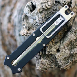 Boker Plus Slike Manual OTF - Black G-10 (3" D2 Satin Dagger) 01BO411 -Knife Sale Store BOP01BO411.3 78583.1667500637