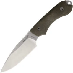 Bradford Guardian4 3D, 4.625" N690 Plain Blade, OD Green Micarta Handle