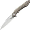 Bestech T2001D Wibra Framelock, 3.5" Bohler M390 Plain Blade, Bronze Handle -Knife Sale Store BTK2001D 78183.1597336771