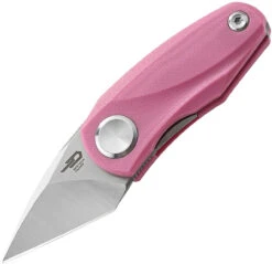 Bestech Tulip Front Flipper - Pink G-10 (1.5" 14C28N SW) BG38E