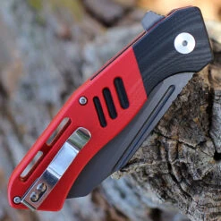 Bestech Rockface - Red / Blk G-10 (3.4" D2 Black) BG46D -Knife Sale Store BTKG46D.3 31598.1667501300
