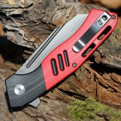 Bestech Rockface - Red / Blk G-10 (3.4" D2 Black) BG46D -Knife Sale Store BTKG46D.4 24120.1667501300