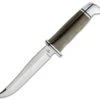 Buck Knives Pathfinder Pro Fixed Blade 105GRS1, 5" CPM-S35VN Satin Plain Blade, Green Canvas Micarta Handle