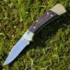 Buck Knives Buck 112 Ranger - Ebony Hardwood W/Blk Leather (3" 420HC Satin) 0112BRS-B -Knife Sale Store BU112BRS.1 48097.1642005312