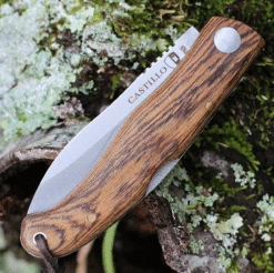 Castillo Knives Muralla Folding Lockback, C2BOW, 2.85" Sandvik 14C28N Plain Blade, Bocote Wood Handle -Knife Sale Store C2BOW.2 93953.1636051195