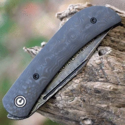 CIVIVI Appalachian Drifter II-Blk CF (2.96" Damascus) C19010C-DS3 -Knife Sale Store CIVC19010CDS3.3 74206.1673628956