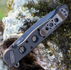 CRKT M16 Carson Deadbolt Spear Blk Alum (3.58" D2 Blk Spear) M16-03DB -Knife Sale Store CR03DB.2 29197.1643729483