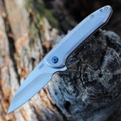 Best Seller 9 CRKT Delineation A/O - Gray SS (2.94" 8Cr13MoV Satin) 5385