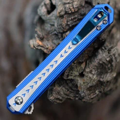 CRKT Stickler Assist Folder - Blue /Gray (3.38" 12C27 Satin) 6710 -Knife Sale Store CR6710.2 94207.1655394248