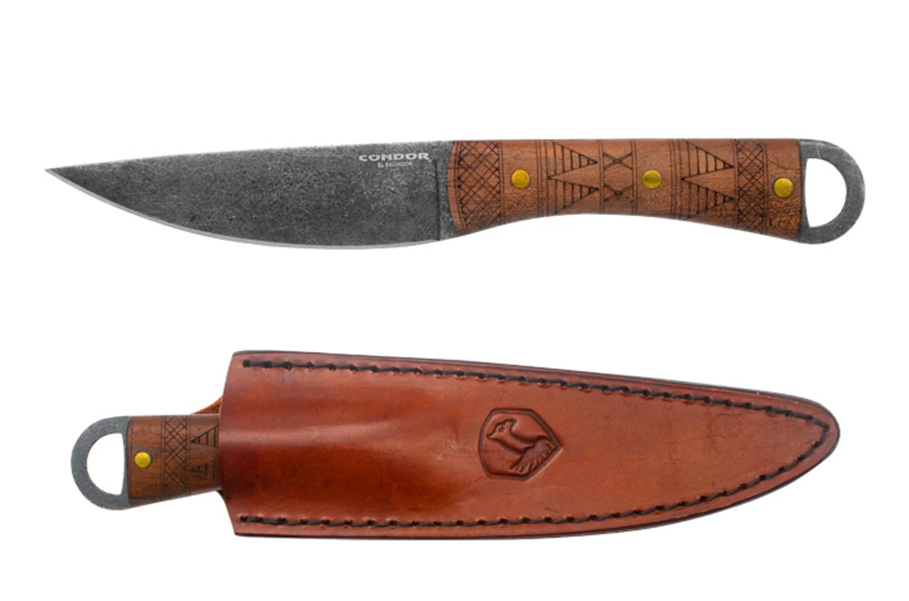 Condor Lost Roman Fixed Blade, CTK1029-5HC 4.9", 1075 High Carbon Steel, Walnut Handle 4 Condor Lost Roman Fixed Blade, CTK1029-5HC 4.9", 1075 High Carbon Steel, Walnut Handle - Image 2