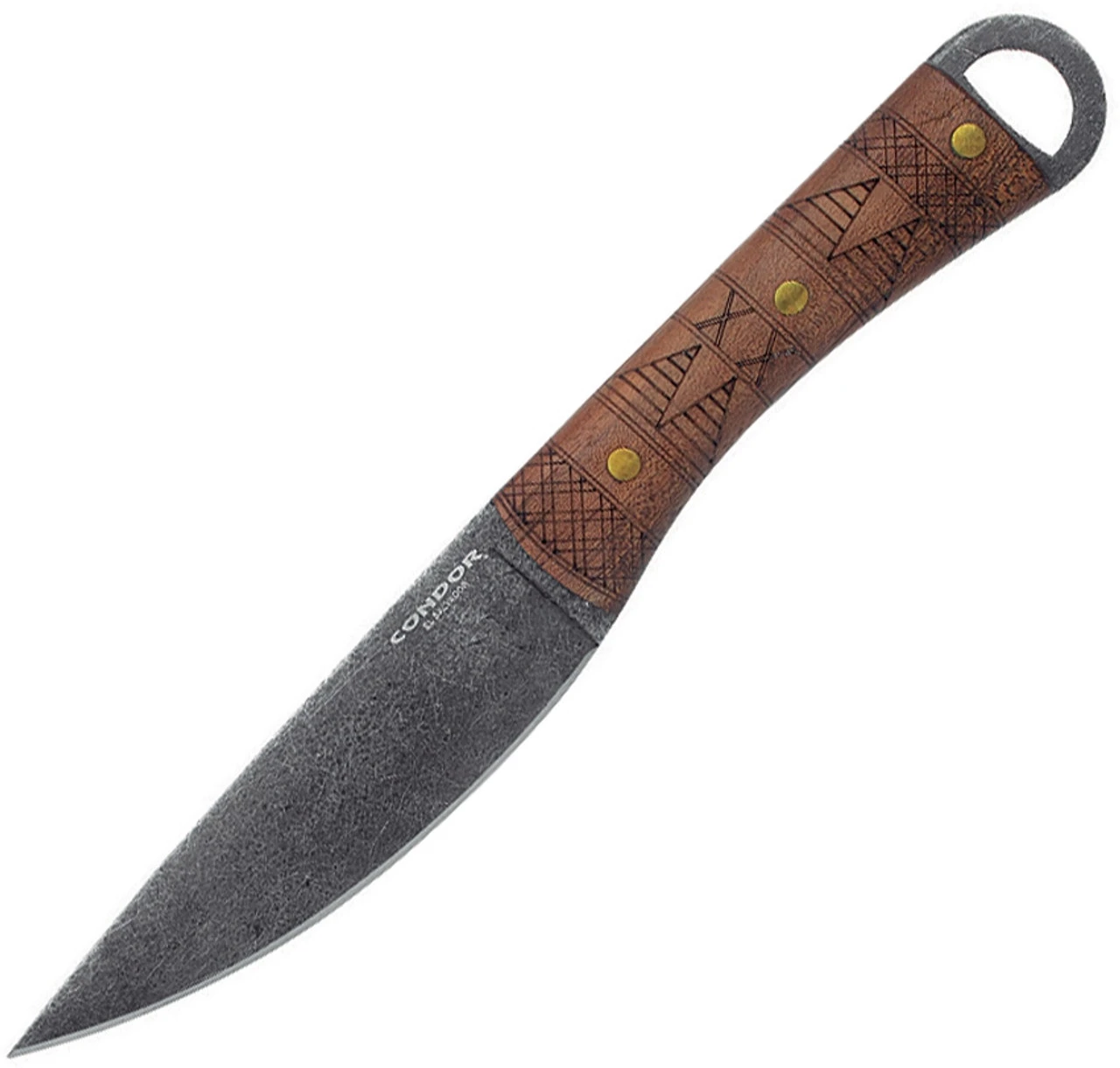 Condor Lost Roman Fixed Blade, CTK1029-5HC 4.9", 1075 High Carbon Steel, Walnut Handle 3 Condor Lost Roman Fixed Blade, CTK1029-5HC 4.9", 1075 High Carbon Steel, Walnut Handle