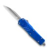 CobraTec Blue FS-X OTF Knife CTKSBLUFS-XSWNS, 2.75" D2 STeel Wharncliff Plain Blade, Blue Aluminum Handle -Knife Sale Store CTKSBLUFS XSWNS 30891.1583180905