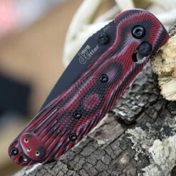 Doug Ritter MINI-RSK® MK1-G2 Knifeworks Exclusive G-Mascus® Red G-10/Black Blade - Sprint Run -Knife Sale Store DR54121.5 72627.1648669470
