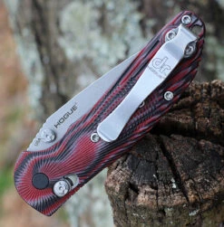Doug Ritter Mini-RSK® MK1-G2 Knifeworks Exclusive - G-Mascus® Red G-10/Stonewashed -Knife Sale Store DR54191.1 04380.1612557428