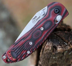 Doug Ritter Mini-RSK® MK1-G2 Knifeworks Exclusive - G-Mascus® Red G-10/Stonewashed -Knife Sale Store DR54191.2 06963.1612557427