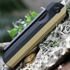 Arcform Darcform Slimfoot Folding - Blk Ti / Brass (3.5" M390 Blk Sheepsfoot) ARC-094 8 Arcform Darcform Slimfoot Folding - Blk Ti / Brass (3.5" M390 Blk Sheepsfoot) ARC-094 -Knife Sale Store Darcform Slimfoot Brass.3 64373.1621363928