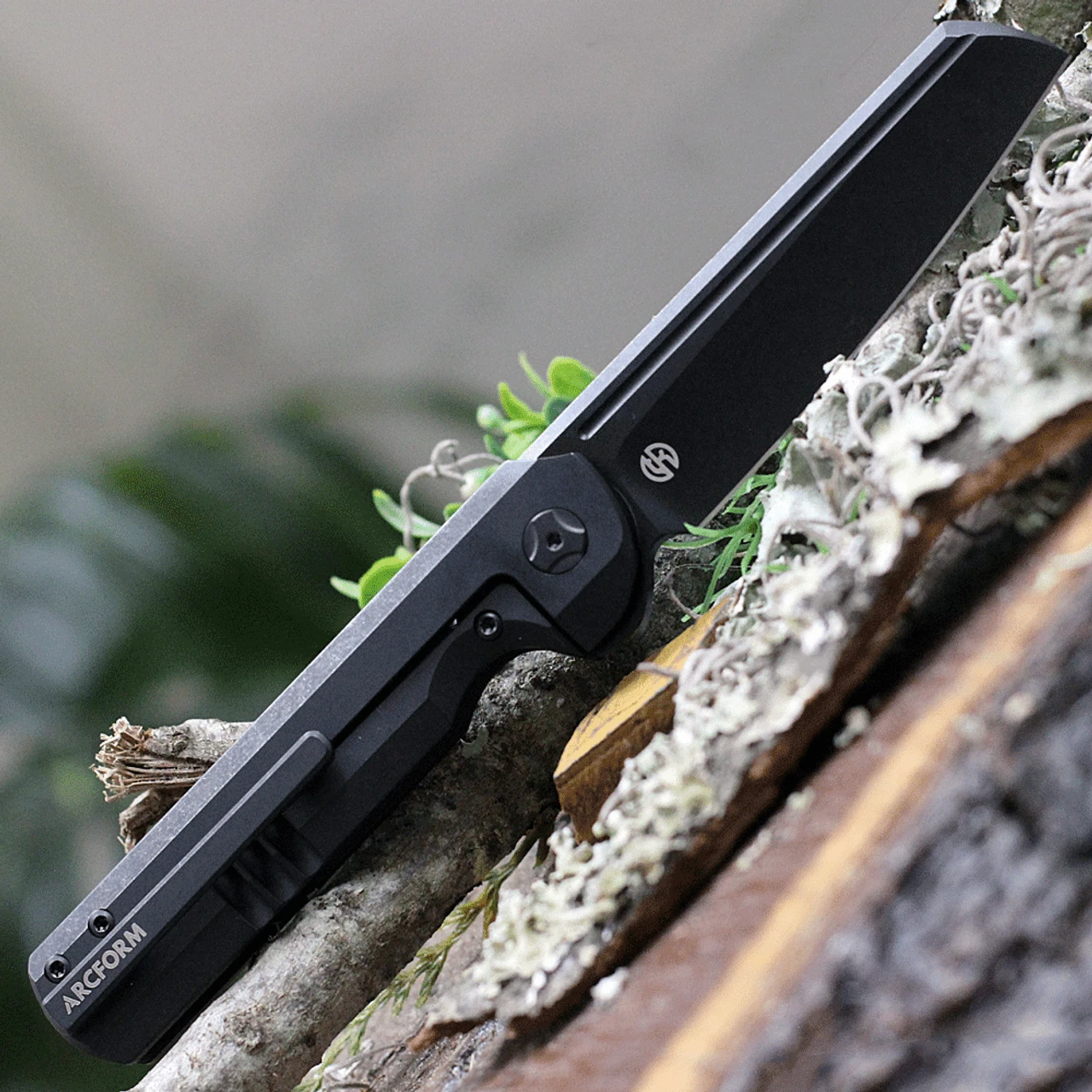 Arcform Darcform Slimfoot Folding - Blk Ti / Brass (3.5" M390 Blk Sheepsfoot) ARC-094 4 Arcform Darcform Slimfoot Folding - Blk Ti / Brass (3.5" M390 Blk Sheepsfoot) ARC-094 - Image 2