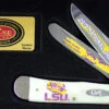 Case LSU19-CATSB Trapper Gift Set, LSU Smooth Natural Bone Handle (6254 SS) -Knife Sale Store LSU19 CATSB.1 62800.1581526709
