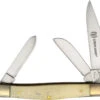 Case Rough Ryder Stockman (248) White Smooth Bone -Knife Sale Store RR248 62231.1675890660