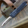 CobraTec Knives SCFCTK-1SDAG1SS Small CTK-1 Carbon Fiber Wrap, 2.75" D2 Steel Dagger One-Side Serrated Blade, Aluminum Handle -Knife Sale Store SCFCTK 1SDAG1SS.1 40352.1593026781